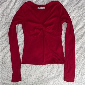 Red long sleeve Hollister S
